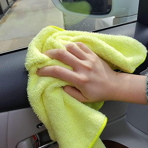 Miniatura 2 de Paño de limpieza grande de microfibra de varios colores, toallas de limpieza multiusos - Paquete de 12 - Tamaño: 16" x 16", 6 colores