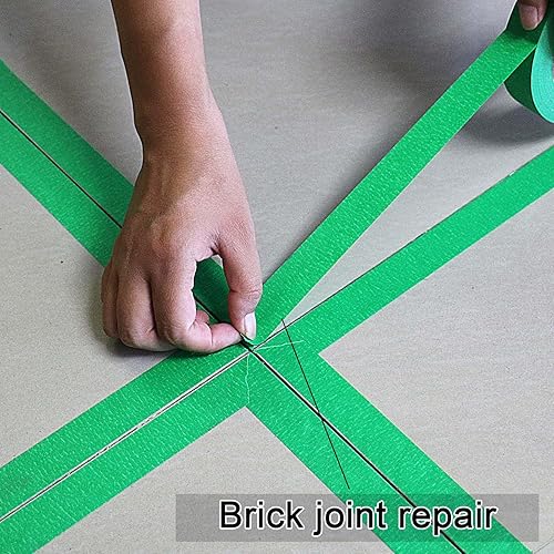 Miniatura 6 de BOMEI PACK Cinta verde de 0.709 in x 55 yardas, 8 rollos de cinta adhesiva de pintores verdes para pintura general