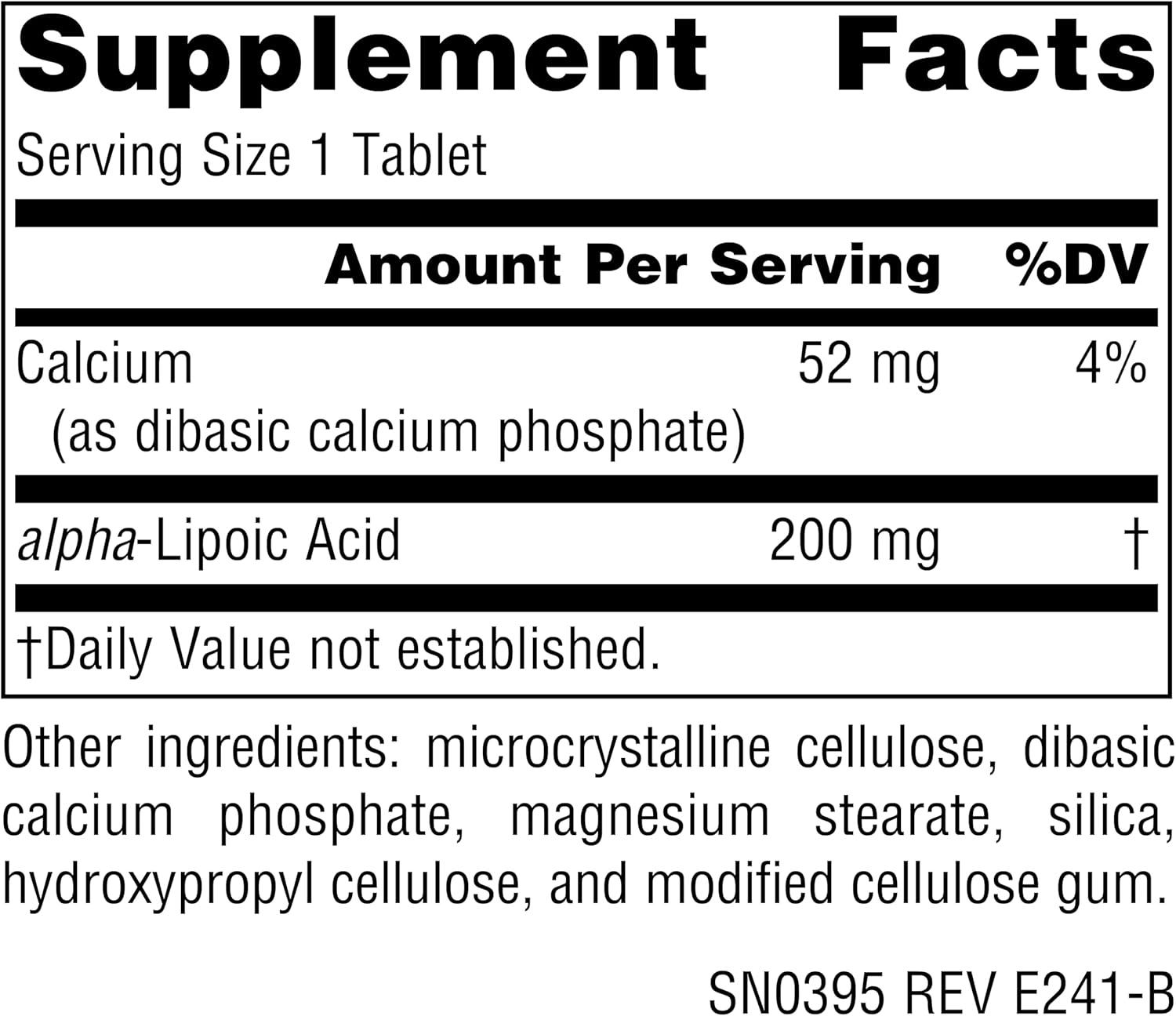 Source Naturals Alpha Lipoic Acid 200 mg Supports Healthy Sugar Metabolism, Liver Function & Energy Generation - 60 Tablets - Image 2