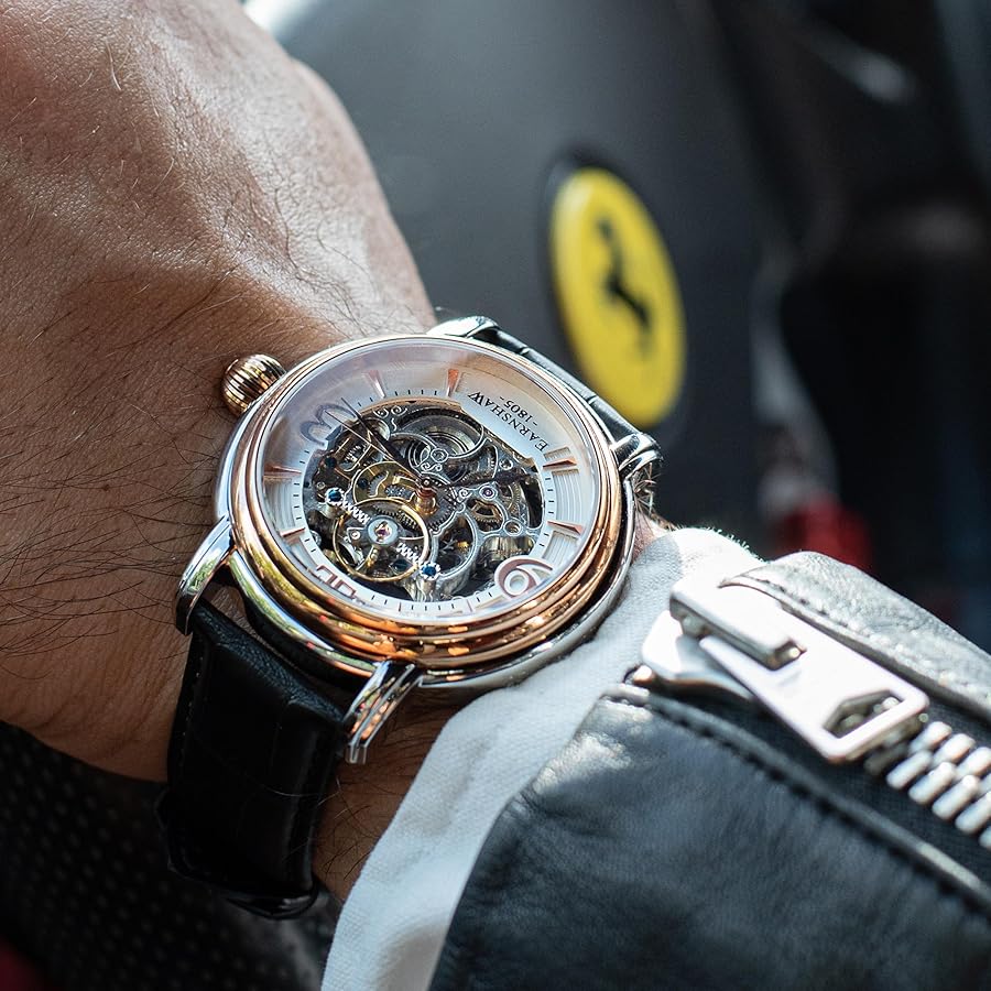 EARNSHAW 自動巻き時計 8011 Amazon.com: Thomas Earnshaw Men's Longcase Automatic Watch