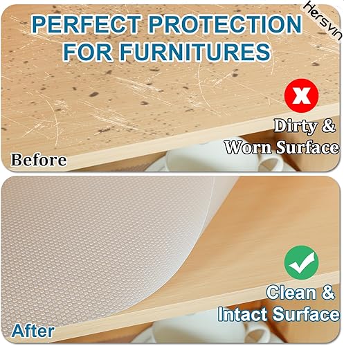 Miniatura 9 de Revestimientos para estantes, alfombrillas para cajones de cocina de 20 pulgadas x 20 pies, protector de armario de EVA no adhesivo, forro de