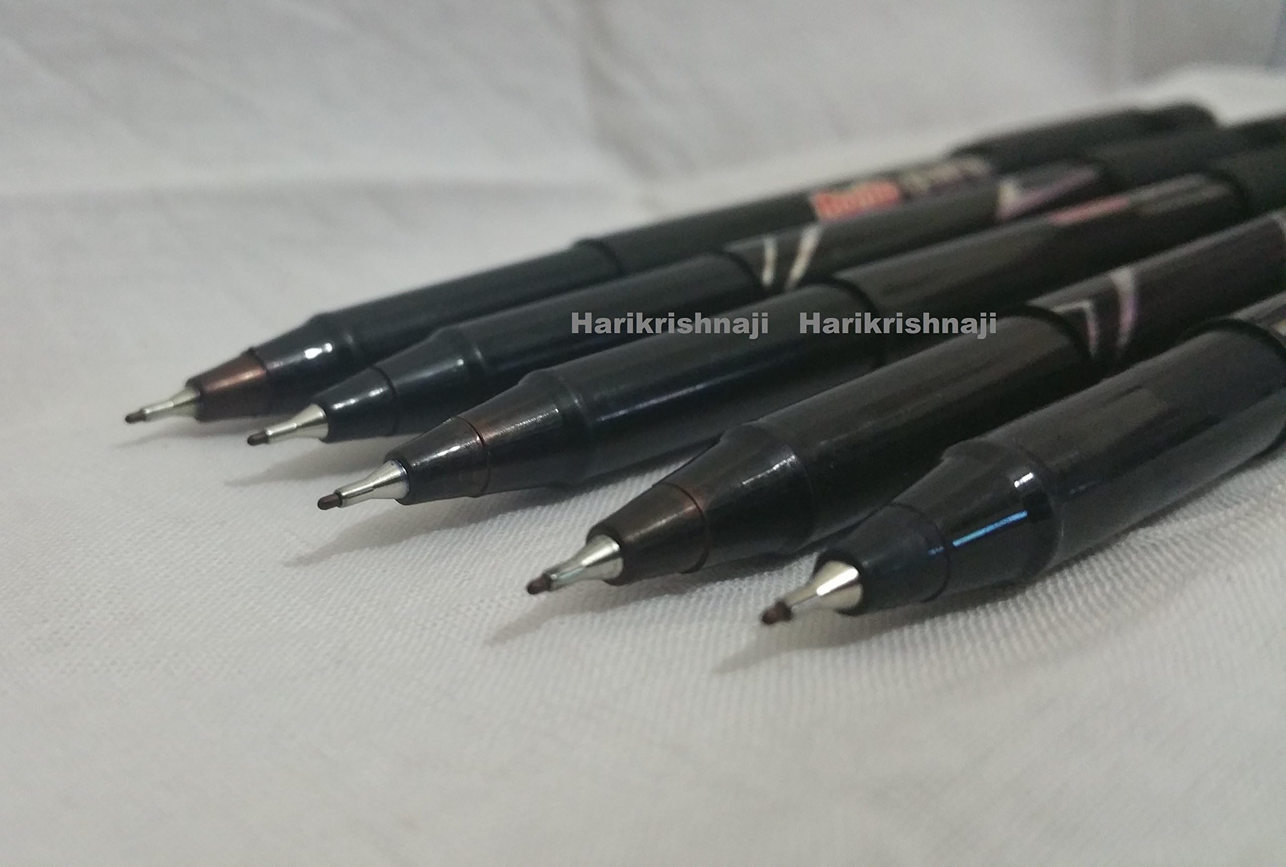 5 Rorito FINE TIP Permanent Marker Pens CD/DVD BLACK Colour Color Non Toxic