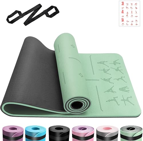 Tapis de Yoga Antidérapant Écologique pour Pilates Fitness 6mm p 
