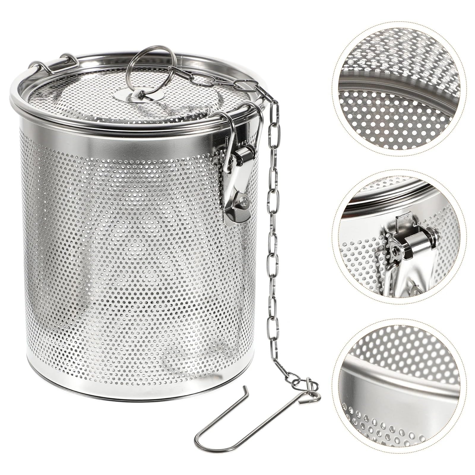 Przesiewacz do mąki, Sito do mąki 1 szt. Stal nierdzewna Przyprawa Zupa Sitko: Drobne oczka Koszyk Separacyjny Luźne Liście Herbaty Infuser Sitka