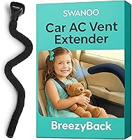 Vista 1 de Swanoo Extensor de ventilación de AC para automóvil Manguera de ventilación para asiento trasero Dirige aire frío o caliente a niños y mascotas