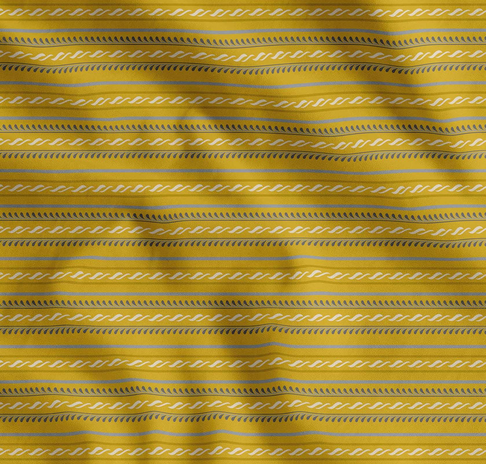 Soimoi Tela de batista de algodón de - Estampado de rayas - 142 cm de ancho - Tela suave y transpirable por 5 metros para kurtas, forros, blusas, ropa de bebé y acolchados - Ocre