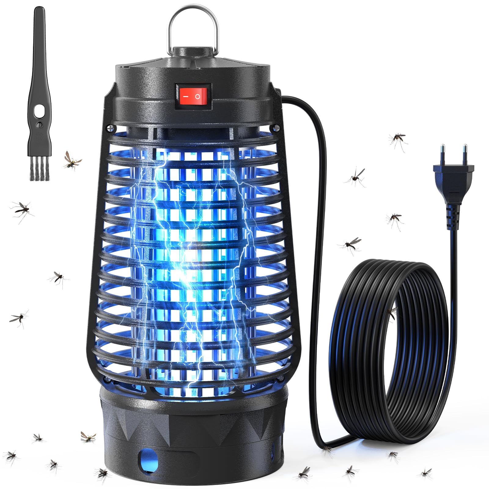 NIIYACO Electric Insect Killer, 12 W UV Electric Insect Trap, Mosquito Lamp, IPX4 Waterproof, Mosquito Repellent Indoor & Outdoor for Garden, Fly Trap, Mosquito Trap for Mosquitoes, Flies, Moths