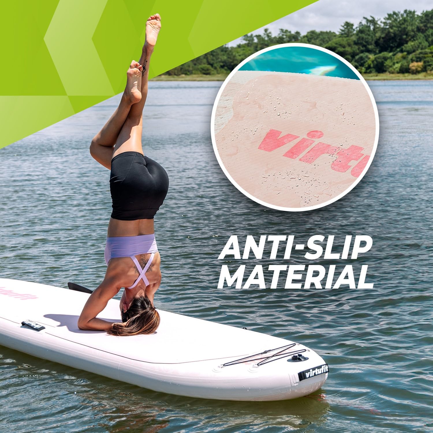 VirtuFit Supboard Cruiser 305 - różowy - z siedziskiem kajakowym, akcesoriami i torbą do przenoszenia