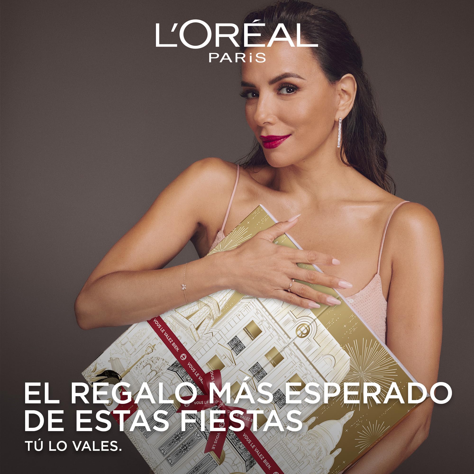 L'Oréal Paris - Calendario de Adviento 24 Días - Set de Regalo Navidad - Maquillaje, Cuidado Facial y Capilar - 24 Productos de Belleza Esenciales en Tamaño Real