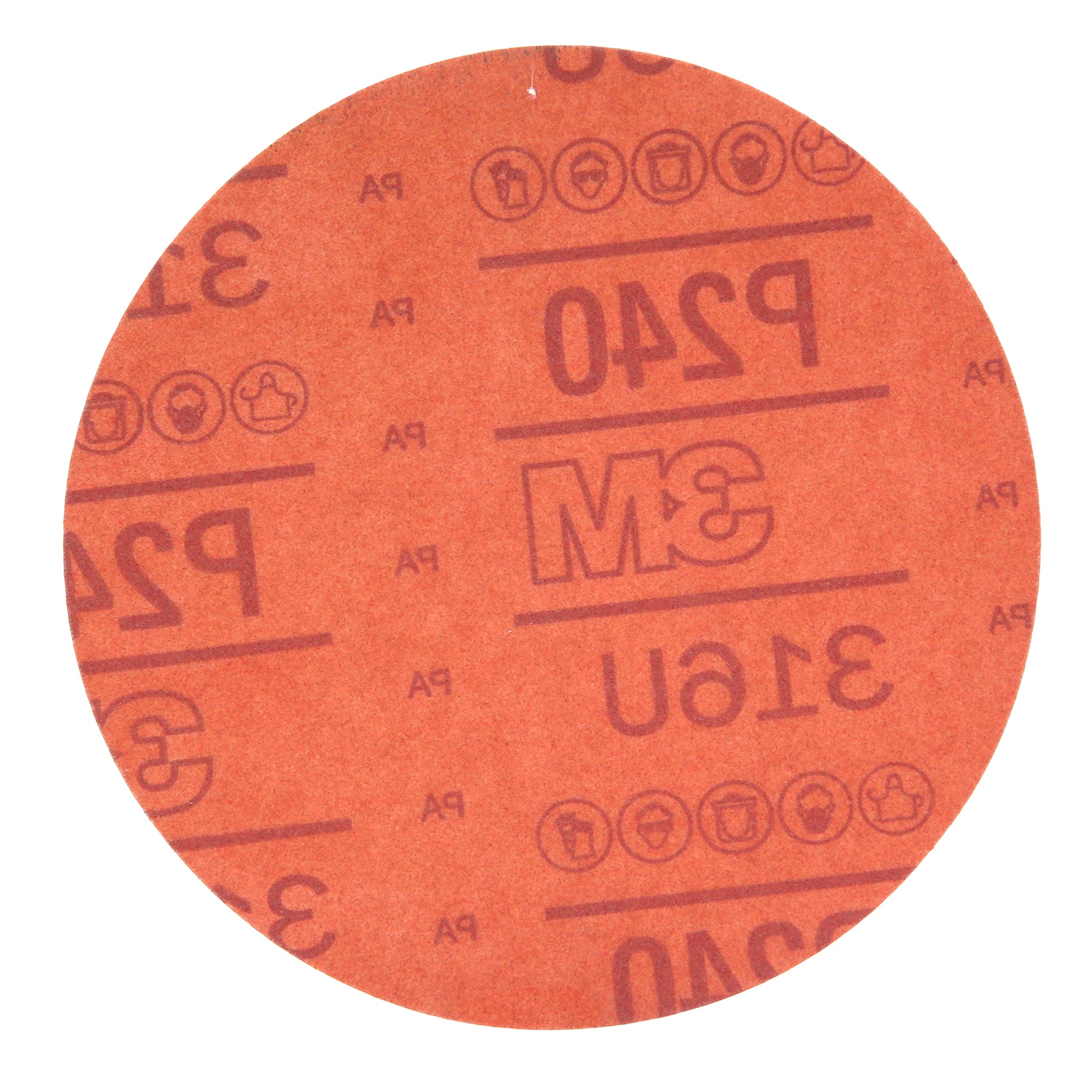 3M Hookit Red Abrasive Disc, 01220, 6 in, P240, 50 discs per carton — image 1