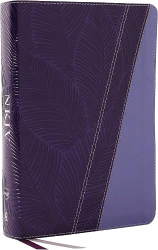 NKJV Study Bible, Leathersoft, Purple, Full-Color, Thumb Indexed, Comfort Print: The Complete Resource for Studying God’s Word