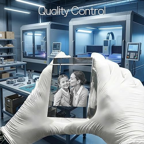 Miniatura 5 de Regalos personalizados de fotos de cristal 3D Marco de fotos grabado personalizado para aniversario, cumpleaños, boda, conmemoración Regalo único