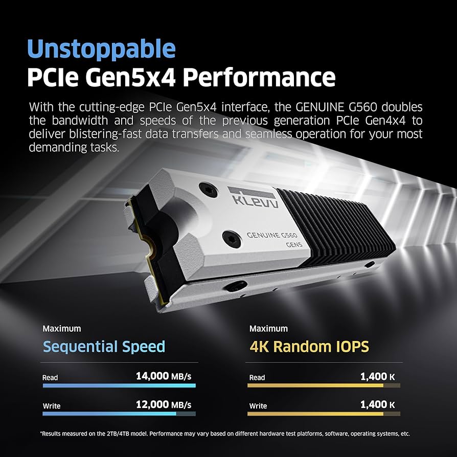 Amazon.com: KLEVV Genuine G560 2TB M.2 2280 NVMe PCIe Gen5x4