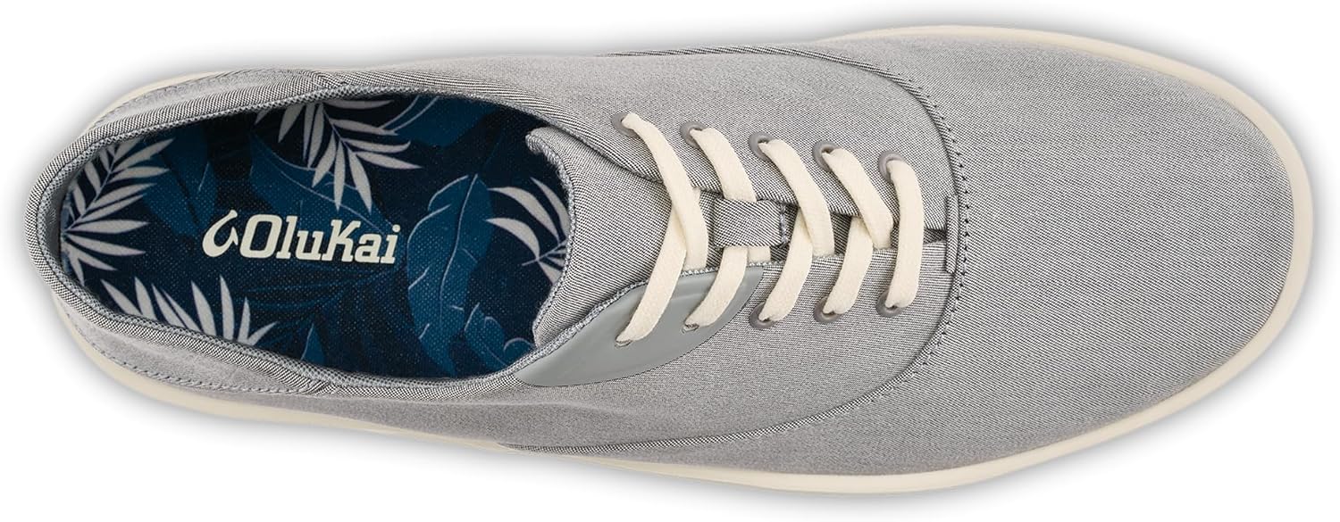 OLUKAI Tradewind Men's Everyday Sneaker, Lightweight Canvas & Classic Lace-Up Design, All-Day Comfort & Support - Image 2