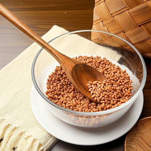 Miniatura 6 de HANSGO Cucharas de cocina de madera, cucharas grandes de madera para cocinar, servir y mezclar