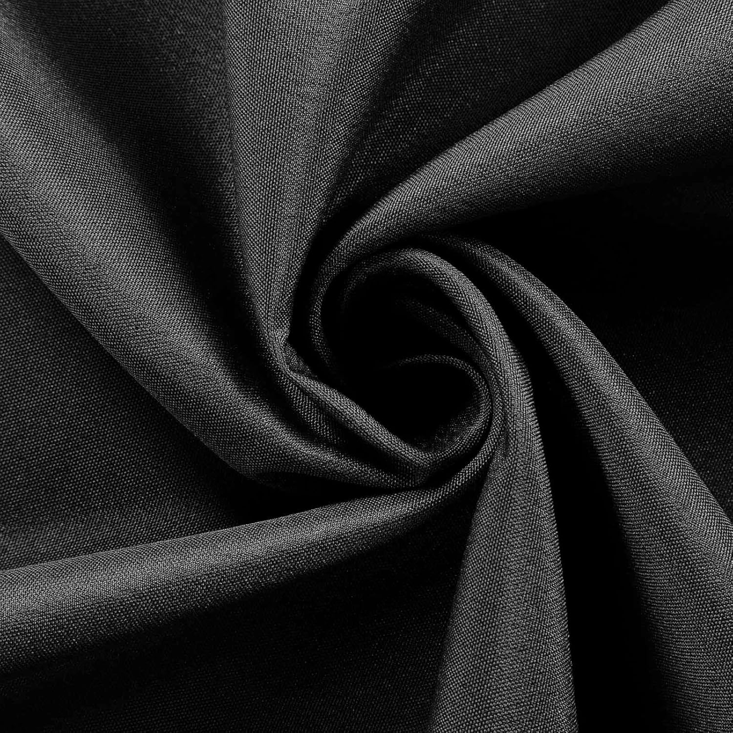 BalsaCircle 21 feet x 29-Inch Black Polyester Banquet Table Skirt Linens Wedding Party Events Decorations Kitchen Dining Catering