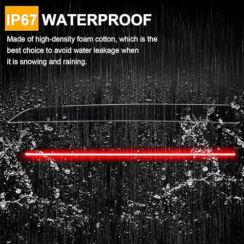 Miniatura 5 de Mynoway Luces reflectoras LED para parachoques trasero de repuesto para 3 series 320i 328i 330i 335i 340i F30F31 2012-2019, lente ahumada marcador