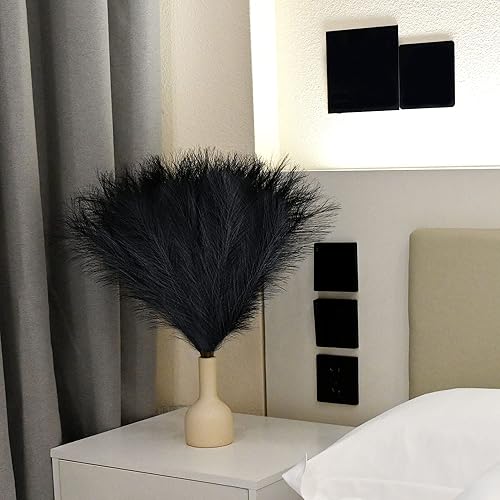 Miniatura 89 de Arreglo de 6 Piezas de Hierba de Pampa Sintética - 18 Pulgadas/45cm de Pasto Artificial Esponjoso y Pomposo para Decoración Boho Chic del Hogar