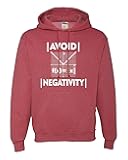 Go All Out Avoid Negativity Funny Math Geek Nerd Mens Women Sweatshirt Hoodie