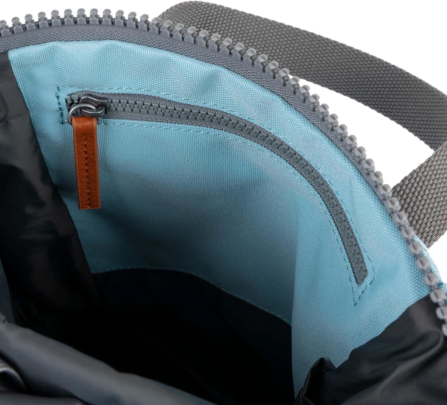 ROKA London Finchley A Small Sustainable Canvas Backpack, Ice, Small