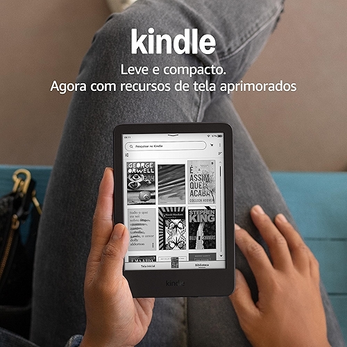 Kindle 16 GB (Geração mais recente) - Leve e compacto, com tela antirreflexo, trocas de pá... Kindle 16 GB (Geração mais recente) - Leve e compacto, com tela antirreflexo, trocas de pá...