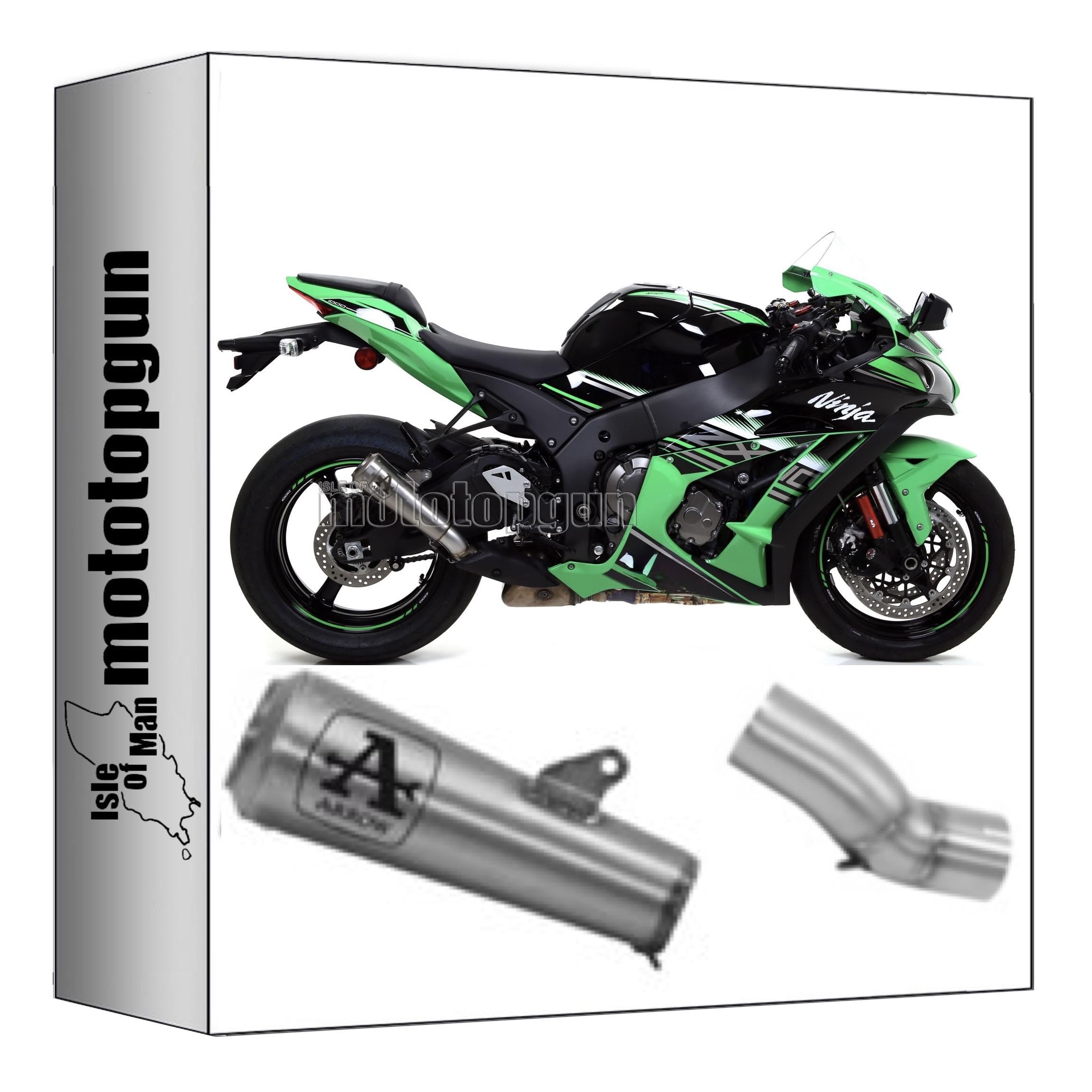 auspuff zugelassen arrow pro-race aus titan mit endkappe aus titan kompatibel mit kawasaki zx-10r zx-10 r 2016 2017 2018 2019 mototopgun 71841pr + 71636mi