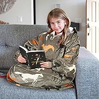 Vista 75 de Catalonia Blanket Hoodie for Kids, Oversized Wearable Sherpa Sweatshirt Pullover for Teens Youth, Gift Idea