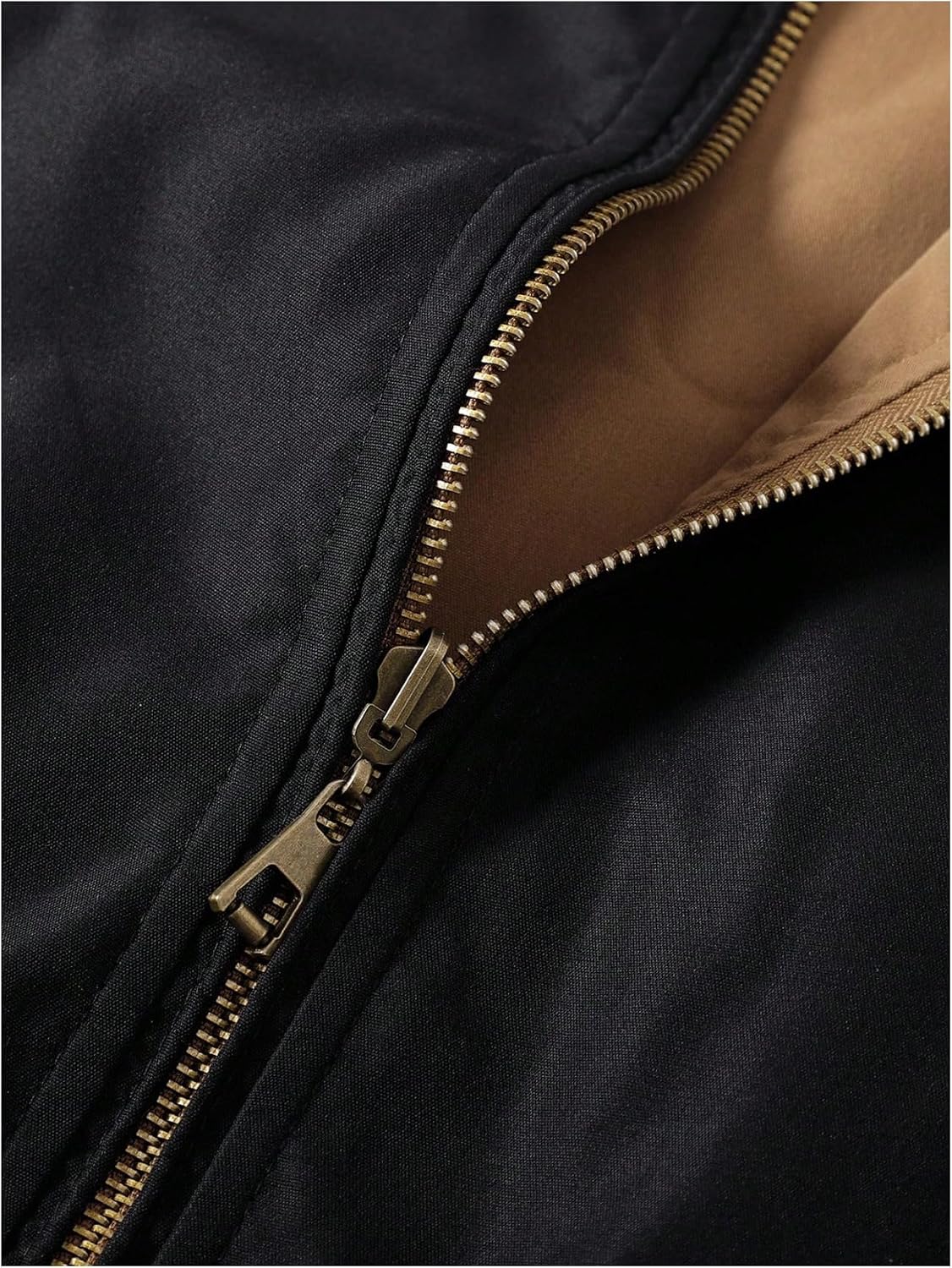 SOLY HUX Men's Zip Up Reversible Bomber Jackets Long Sleeve Windbreaker Jacket Casual Outerwear