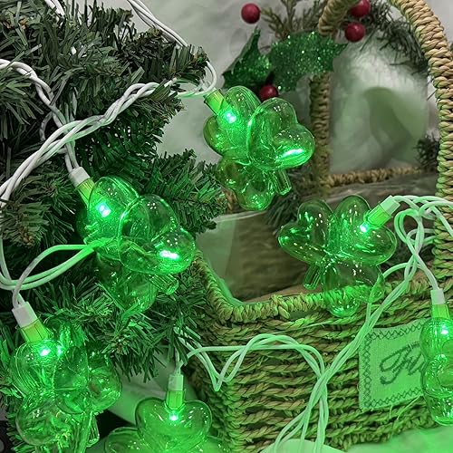 Miniatura 4 de Cadena de luces de cerveza para decoración del día de San Patricio, 8.5 pies, cadena de luces para taza de cerveza con 10 luces para tazas de