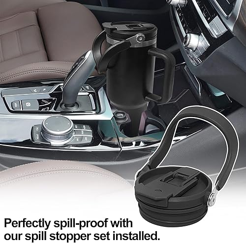 Miniatura 6 de Flip Straw Lid, 40 oz Replacement lid Compatible with Stanley Quencher Travel Tumbler 40 oz Cup Lid, Flip lid Compatible with stanley 40 oz Tumbler