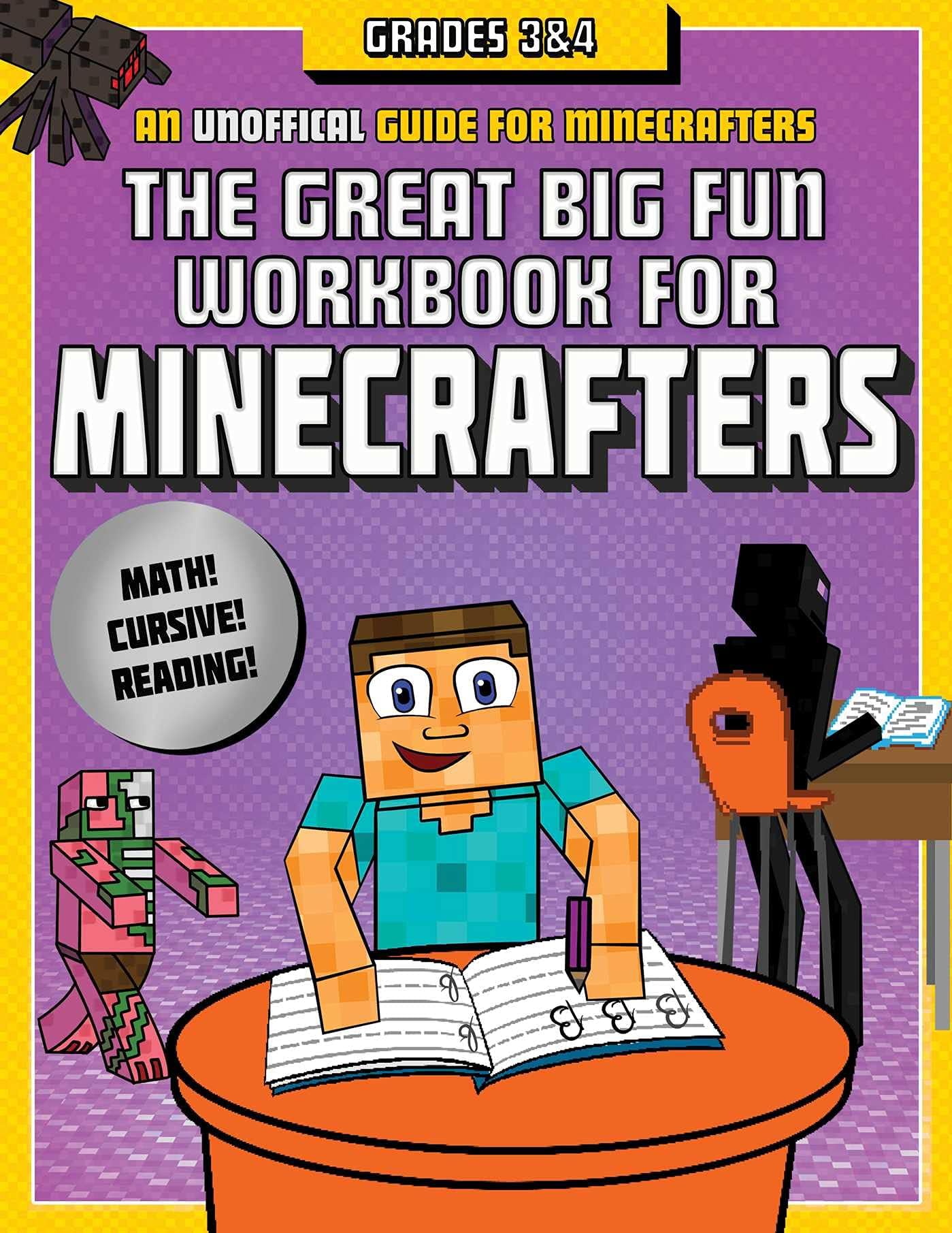 The Great Big Fun Workbook for Minecrafters: Grades 3 & 4: An Unofficial Workbook Paperback – June 12, 2018