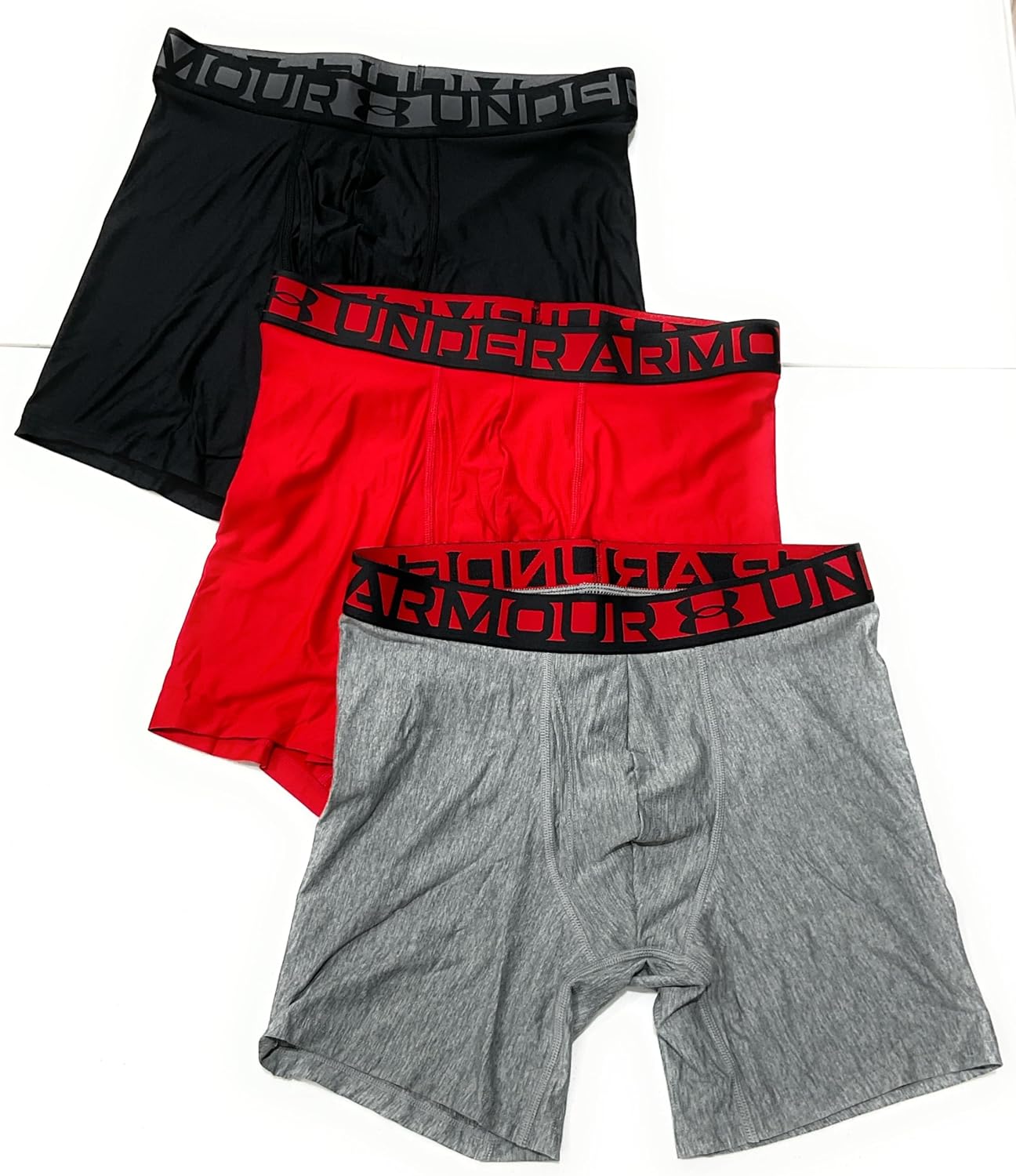 Under Armour Essential Tech Boxerjock 6" Inseam 3-Pack