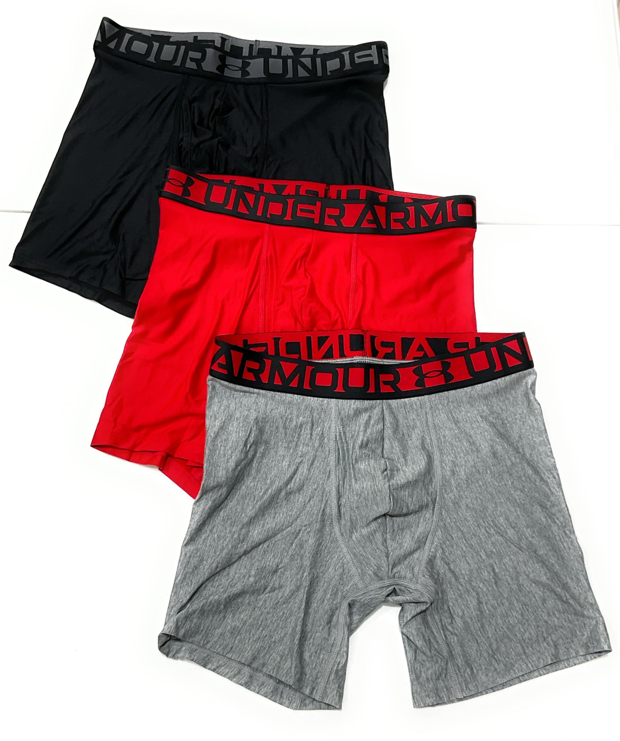 Under Armour Essential Tech Boxerjock - Calzoncillos tipo bóxer (15,24 cm, 3 unidades)