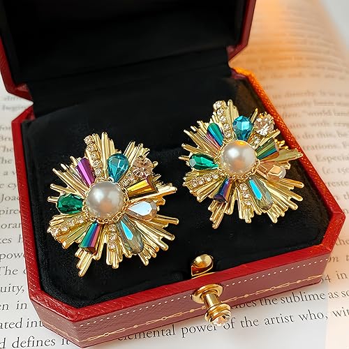 Miniatura 7 de Aretes de flores plateadas medievales vintage para mujer, hipoalergénicos