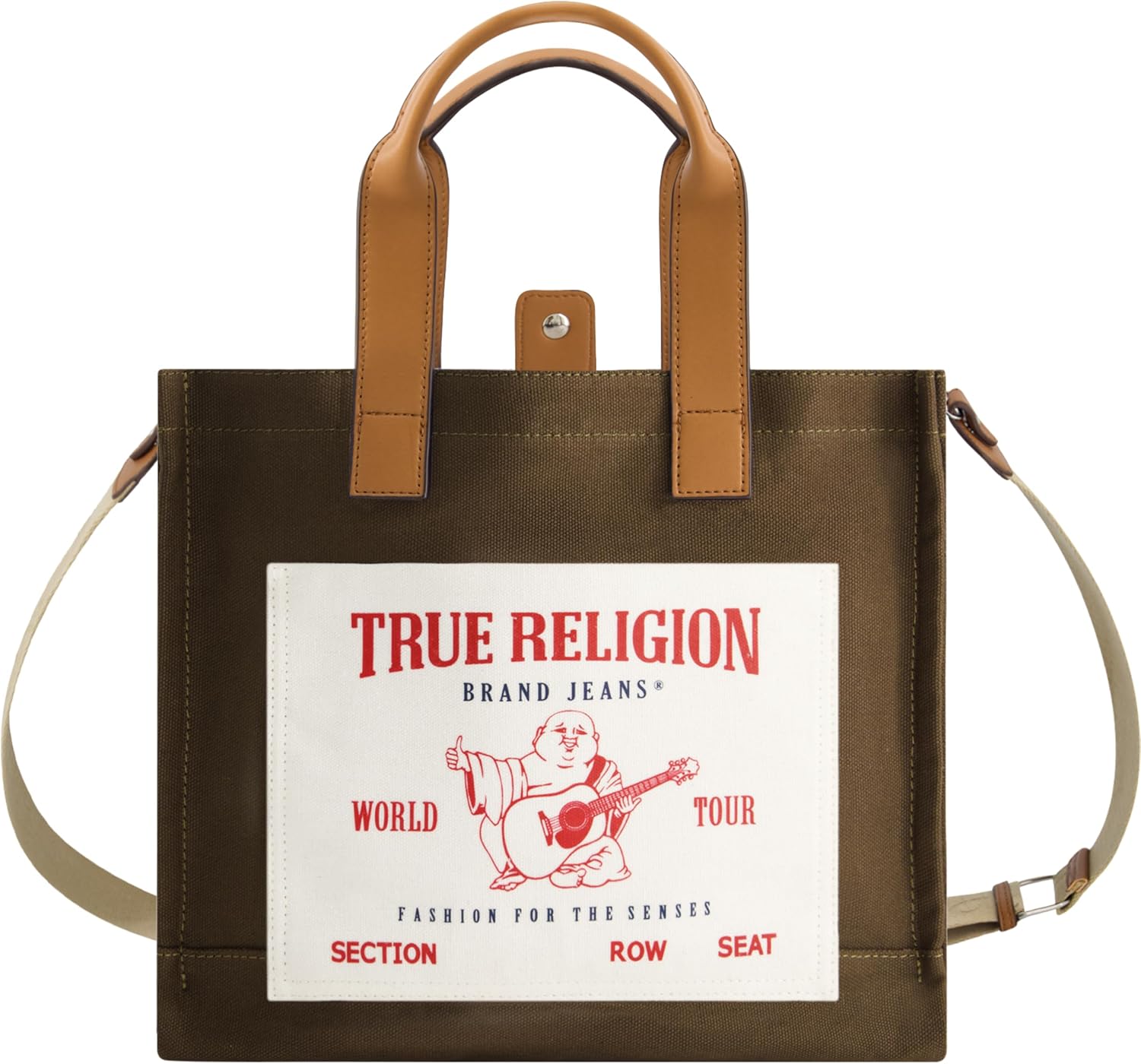 True Religion Tote, Women's Medium Travel Shoulder Bag with Adjustable Strap
