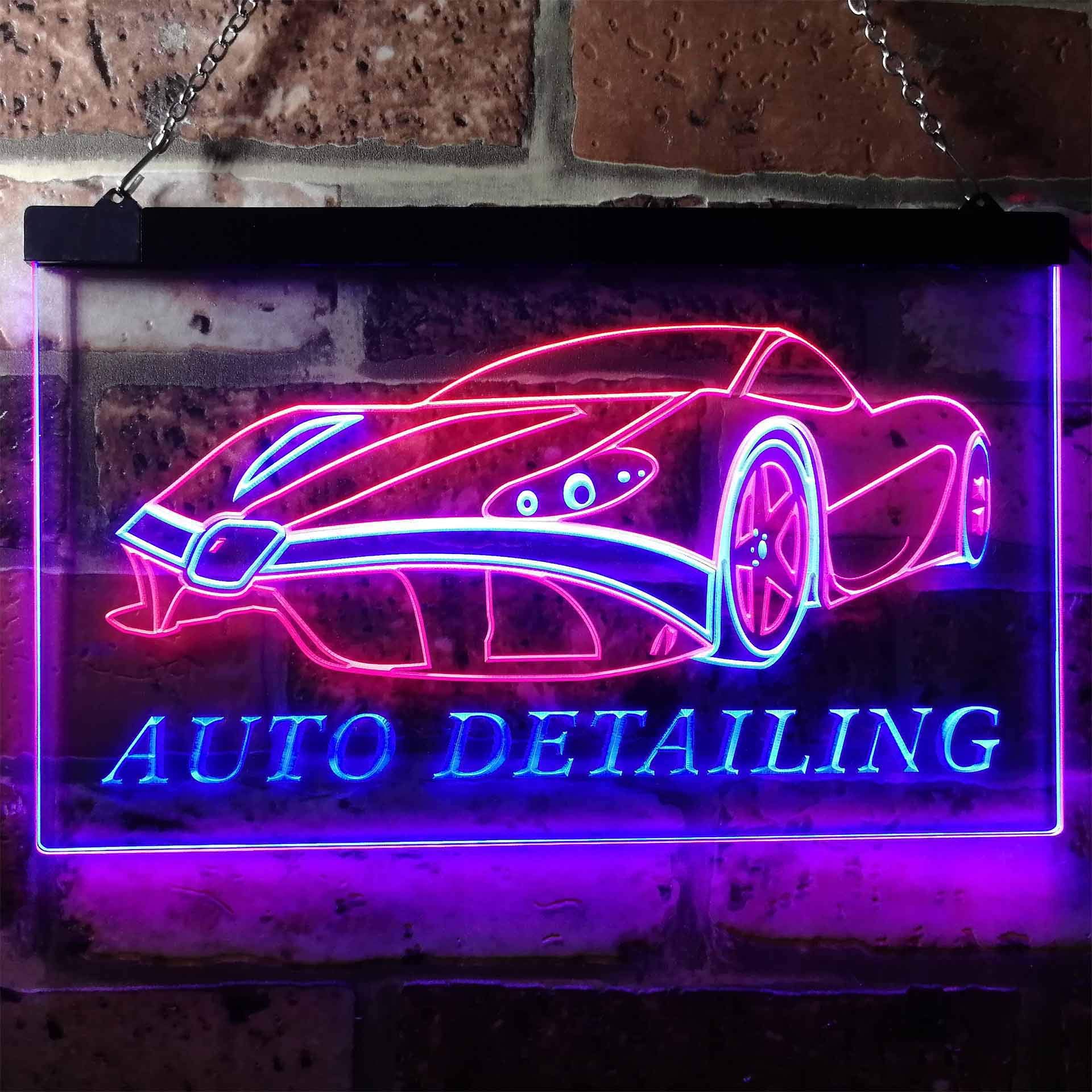 Amazon | Auto Detailing Car Repair Garage Dual Color LED