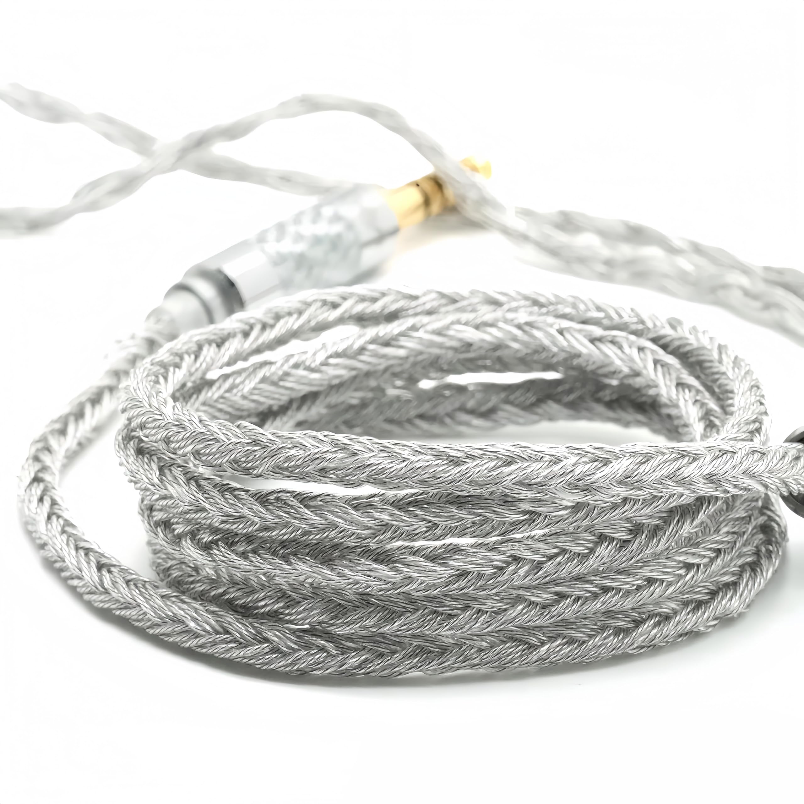 Cable de actualización de auriculares intrauditivos de 24 núcleos MMCX/QDC/0.78 de 2 pines a 4.4 mm/3.5 mm (gris, 3.5mm-M M C X)