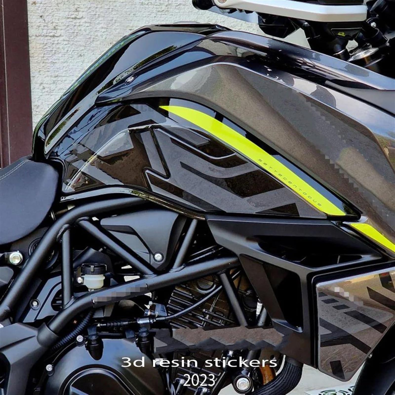 NVBHOF Paraserbatoio Moto Accessori Moto 3D Gel Adesivo in Resina Epossidica Kit Pad Serbatoio per Benelli per TRK 702X 2023 Protezione per Serbatoio Moto (Size : Handguard -C)
