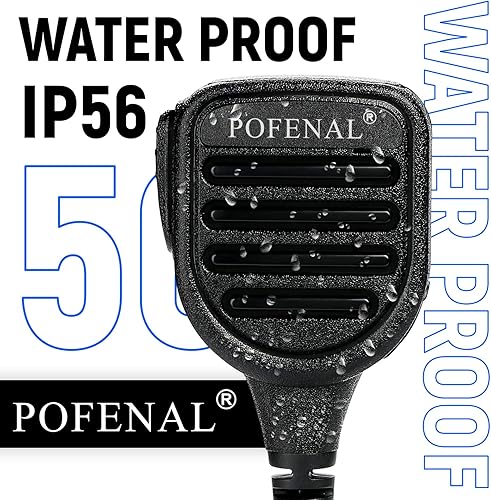 Miniatura 4 de Micrófono de hombro remoto a prueba de agua con conector de audio de 0.138in compatible con Motorola DMR Radio XPR3300 XPR3500 XPR3300e XPR3500e XPR