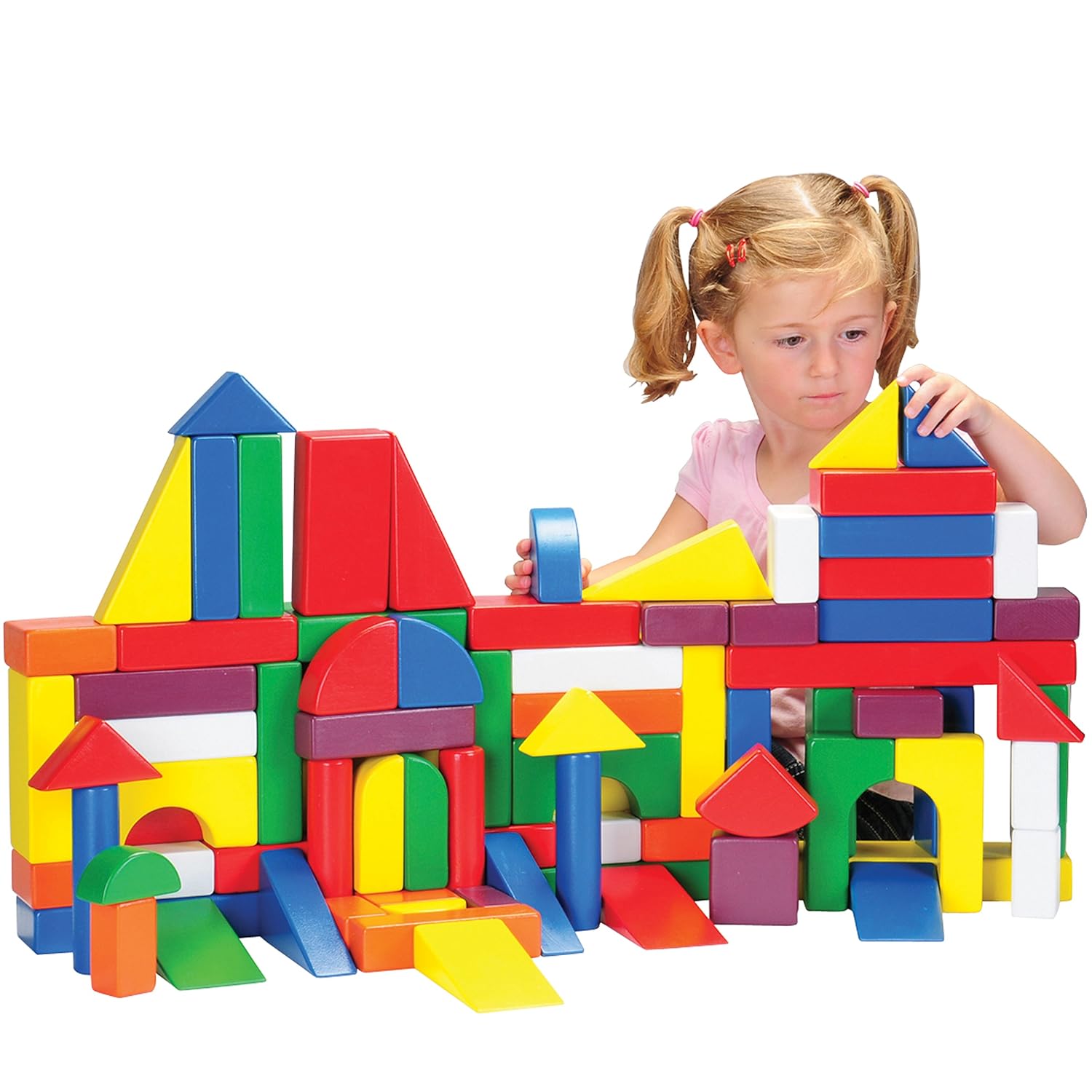 Constructive Playthings Wooden Building Blocks Set, Great