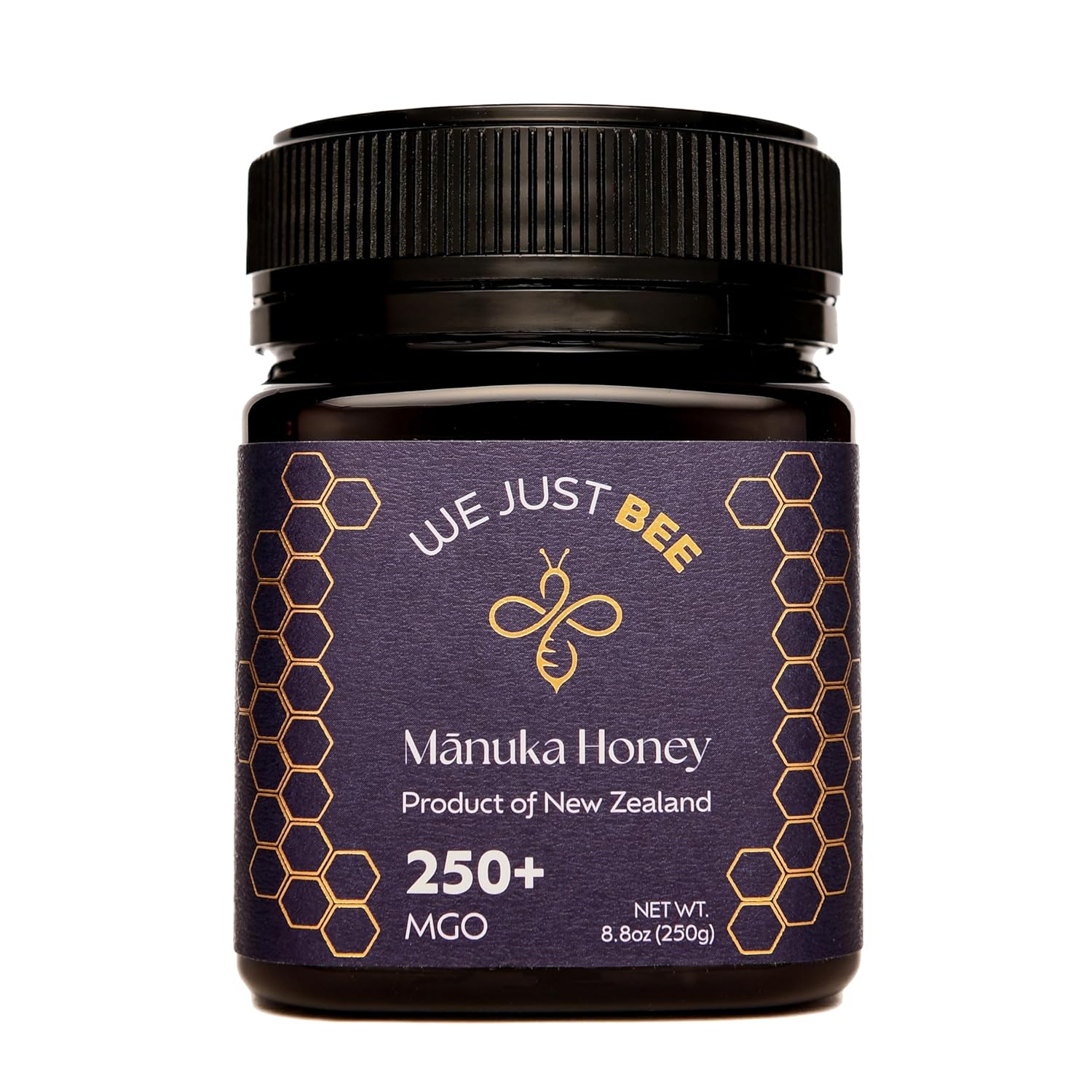 Raw Manuka Honey MGO 250+ | Premium New Zealand Honey – Supports Wellness with Natural Properties | 100% Pure, Sustainably Sourced | Ideal for Tea, Toast, & More – 250g/8.8oz