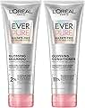 L'Oreal Paris Glossing Sulfate Free Shampoo and Conditioner Set with Glycolic Acid, Hair Care for Lasting Shine and Smoothness for Dull, Dry Hair, EverPure, 1 Kit