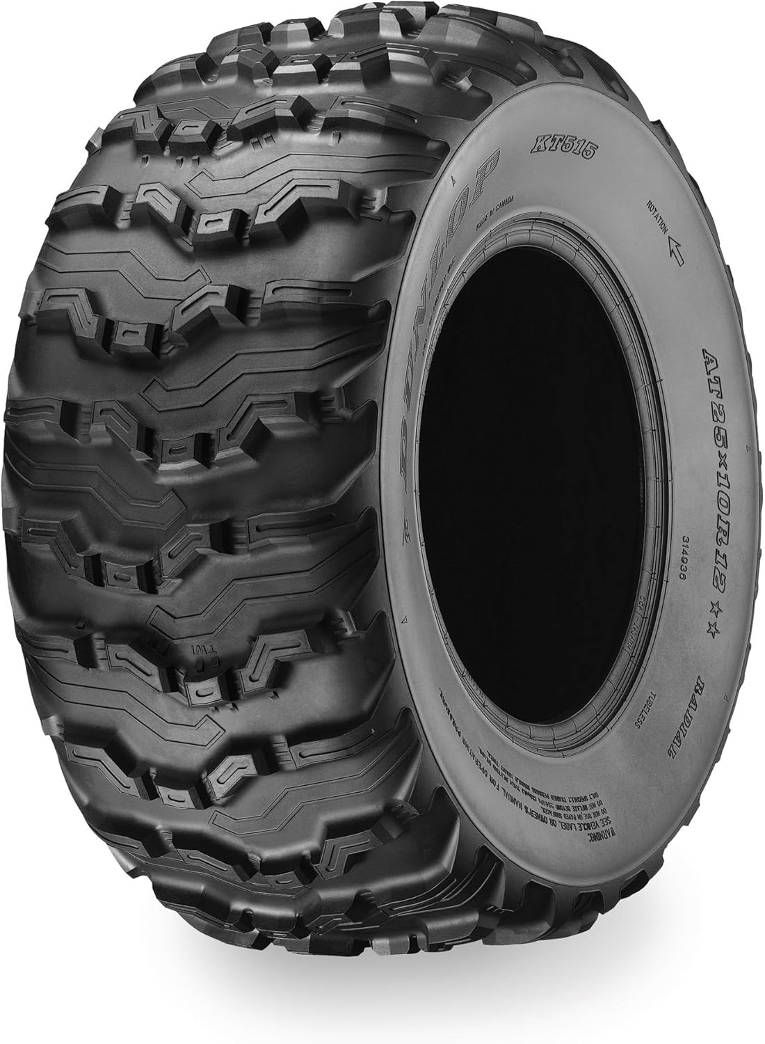 Dunlop Tires KT515 Radial Tire Rear 25x10Rx12, Position