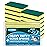 HOMEXCEL Sponges Kitchen 12pcs, Heavy Duty Sponges for Dishes, Scrub Cleaning Sponge for Non-Coated Cookware, Dishes, Pots, Pans, Dual Sided Dish Sponge for Kitchen, Household, Bathroom and More