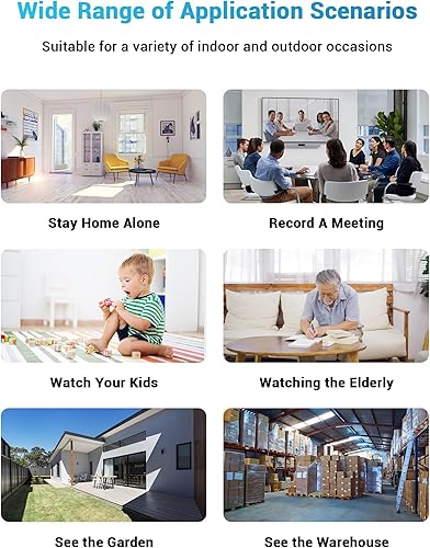 Miniatura 7 de Smhawk Smhawk - Cámara pequeña para interiores, cámara WiFi FHD de 2K, mini cámara de seguridad para el hogar, cámara de seguridad de almacenamiento