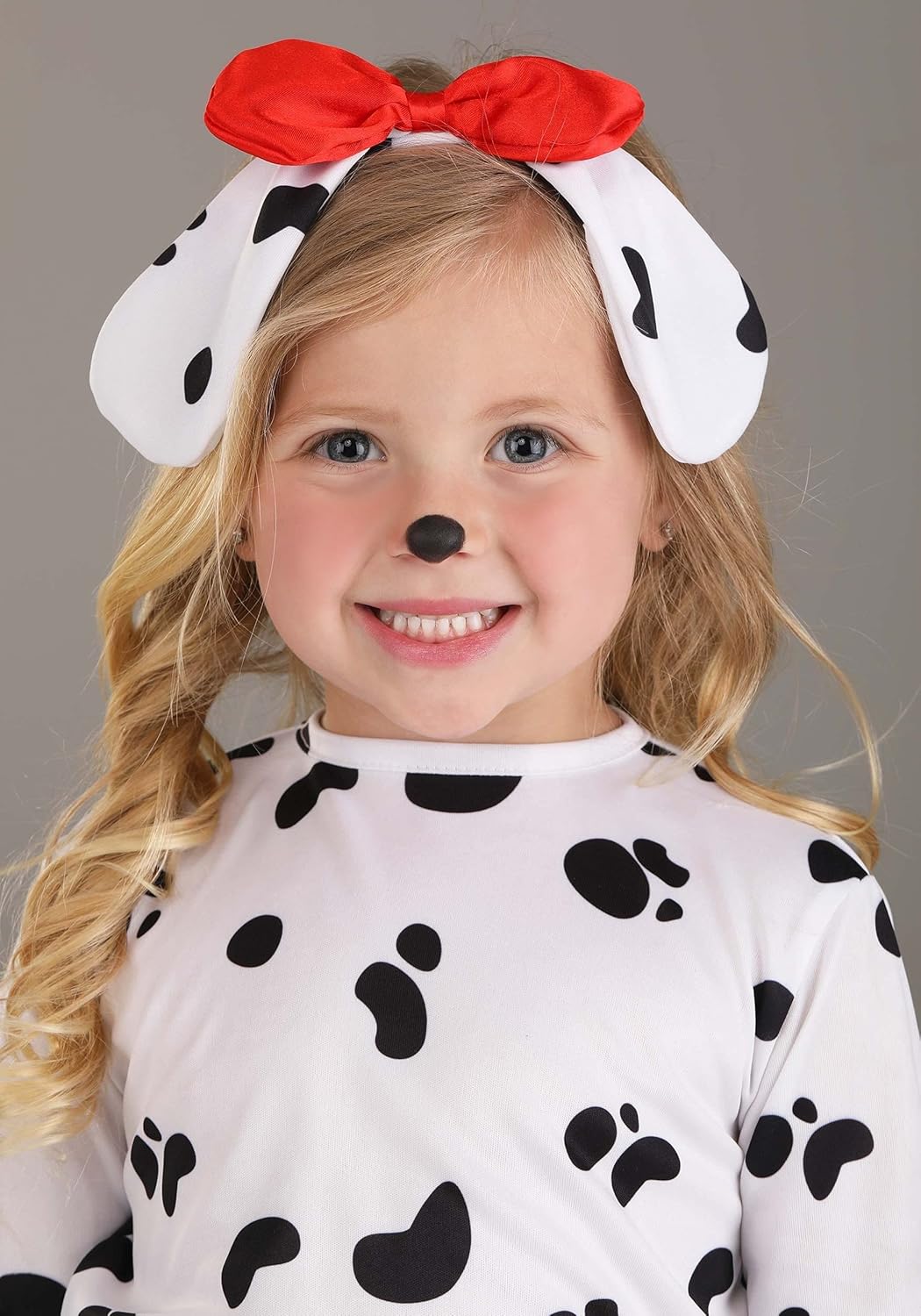 Adorable Dalmatian Toddler Costume - Dress, Tail, Satin Bow - Image 4