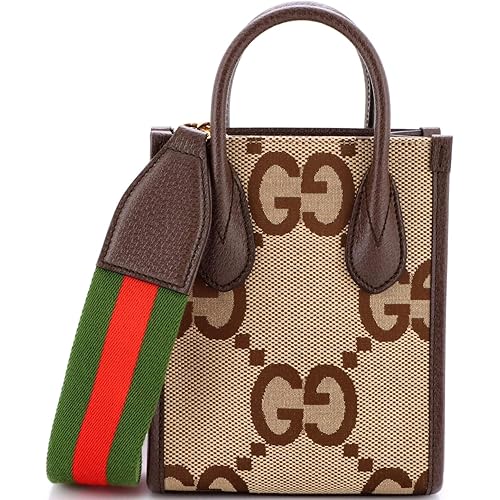Gucci, Pre-Loved Vertical Tote Jumbo GG Canvas Mini, Brown