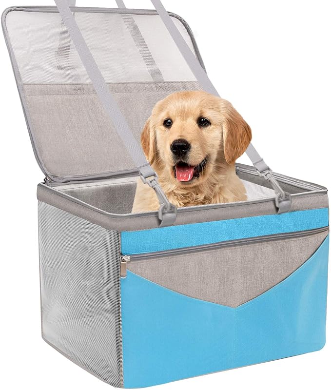 Prodigen Pet Dog Booster Seat, Deluxe Pet Booster Car Seat for Small