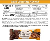 Vista 2 de NuGo Almendra de chocolate negro orgánico, 0.35 onzas de proteína vegana, sin gluten, 12