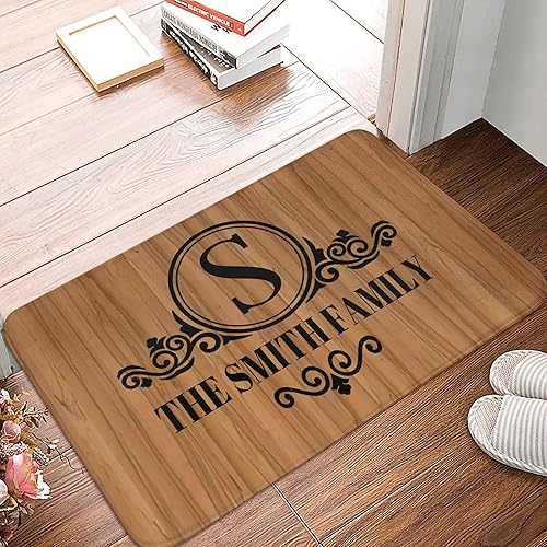 Miniatura 1 de Tapete personalizado para puerta, tapete de bienvenida personalizado, monograma y apellido, personalizable, regalos personalizables para abuelos,